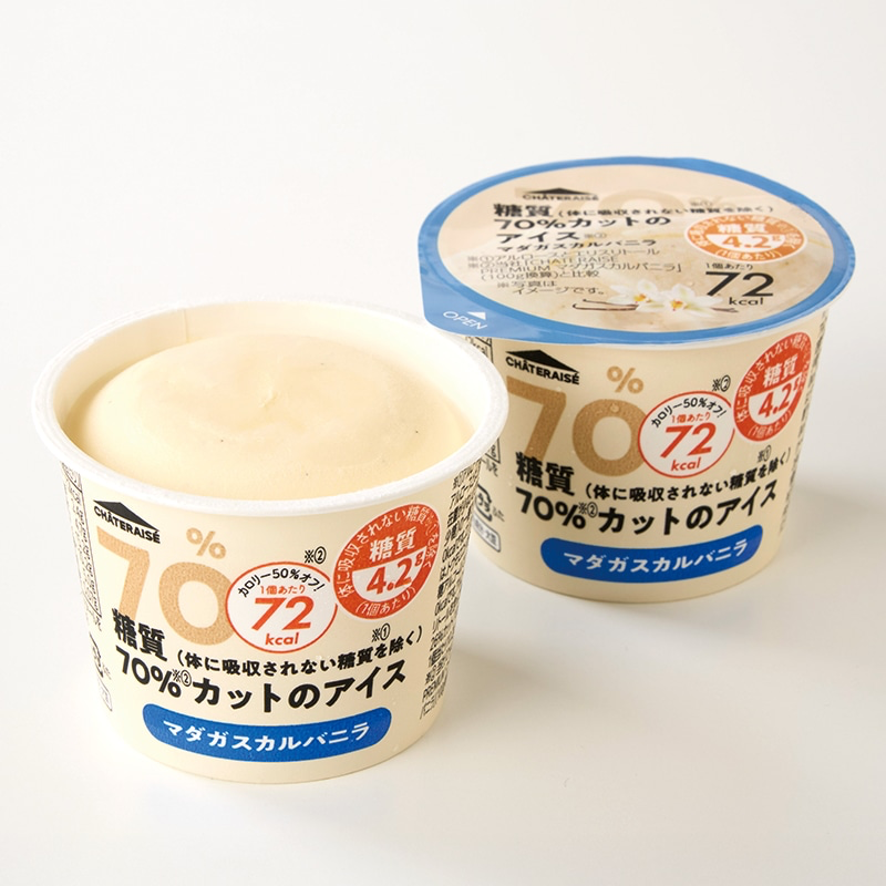 糖質70%カットのアイス