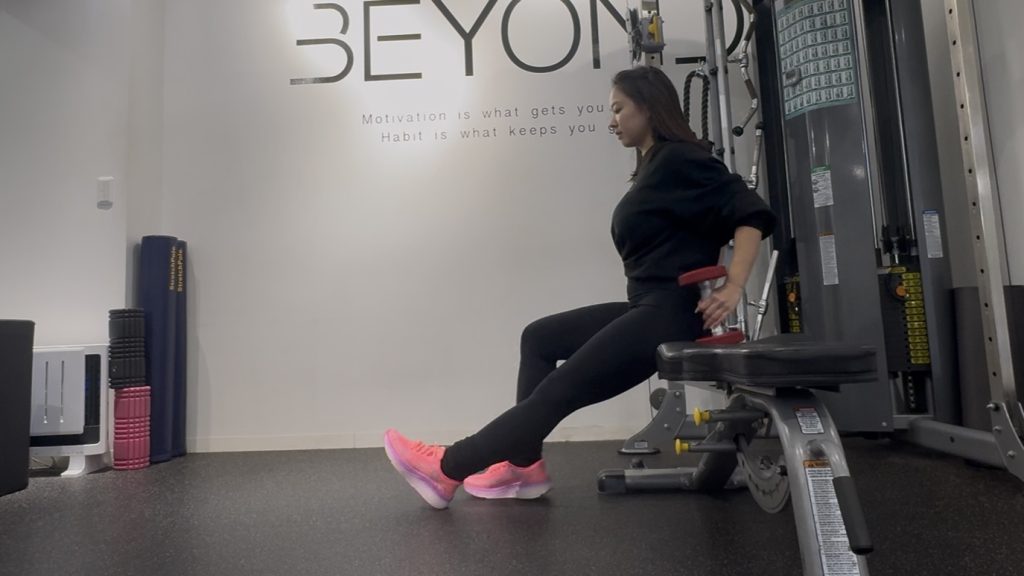 ブルガリアンスクワット　足幅